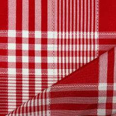Oxford Xadrez Dobby Vermelho
