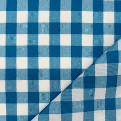 Oxford Xadrez Pequeno Azul Claro