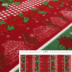 Toalha Natal Flores Vermelhas