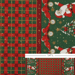 Toalha Natal Encanto do Noel com Brilho Dourado