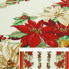 Toalha Natal Flores e Bolinhas
