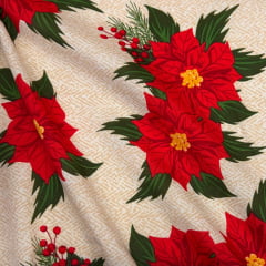 Toalha Natal Flores Vermelhas Toalha Natal Flores Vermelhas
