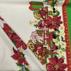Toalha Natal Ursos de Brinquedo Natalinos Toalha Natal Ursos de Brinquedo Natalinos