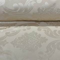 Tecido Jacquard Bege Ornamentos