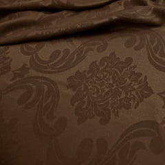 Tecido Jacquard Marrom Escuro