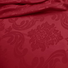 Tecido Jacquard Vermelho Noel