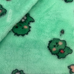 Sherpa Estampada Dinos Verde