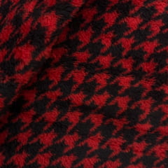 Sherpa Estampada Mini Xadrez Vermelho
