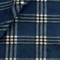 Sherpa Estampada Xadrez Fundo Azul