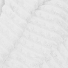 Mantinha Fleece Canelado 2,50m Branco