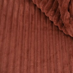Mantinha Fleece Canelado 2,50m Terracota