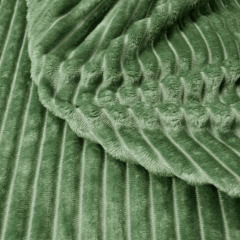 Mantinha Fleece Canelado 2,50m Verde Chá