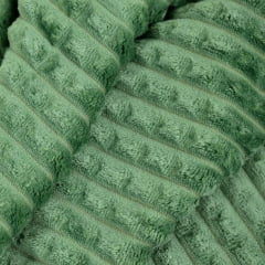 Mantinha Fleece Canelado 2,50m Verde Claro