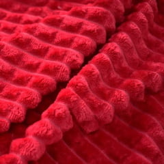 Mantinha Fleece Canelado 2,50m Vermelho