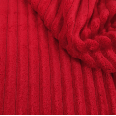 Mantinha Fleece Canelado 2,50m Vermelho