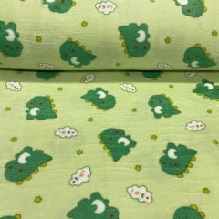 Fleece Dinos Verdes