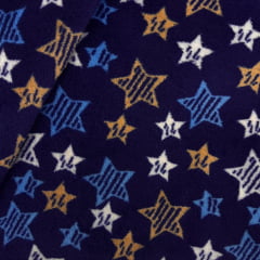Fleece Estrelas Fundo Azul