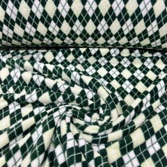 Fleece Losangos Verde 1,60m