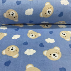 Fleece Meu Ursinho Azul 