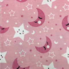 Fleece Noite Encantada Rosa