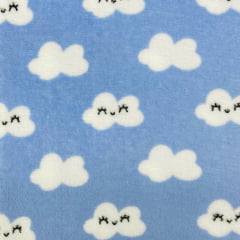 Fleece Nuvem Doce Azul 