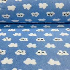 Fleece Nuvem Doce Azul 