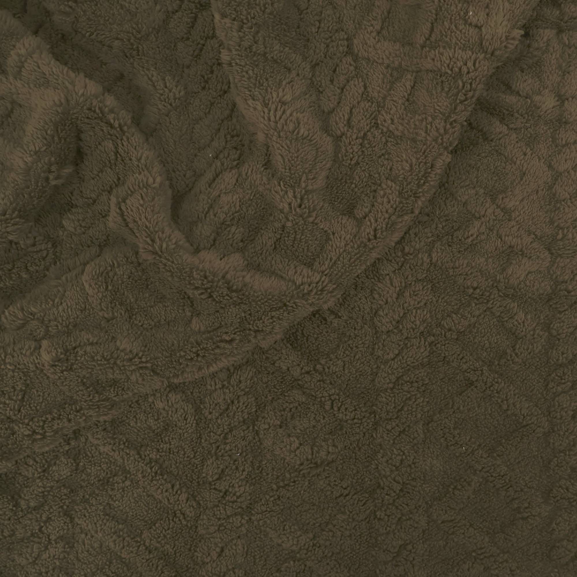 Mantinha Fleece Jacquard Tricot Marrom Mantinha Fleece Jacquard Tricot Marrom