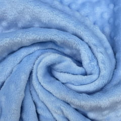 Fleece Pipoquinha 1,60m Azul Bebê