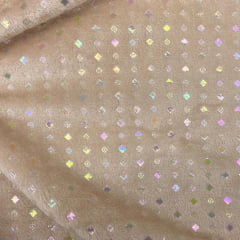 Fleece Geometria Bege 