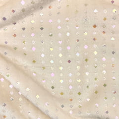 Fleece Geometria Marfim 