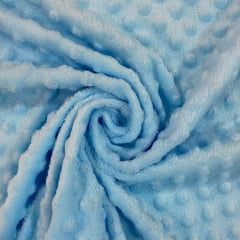 Fleece Pipoquinha Azul Bebê