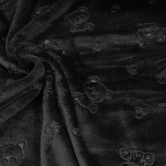 Fleece Revelo 3D Ursinho Preto 