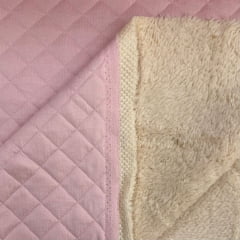 Matelassê Carneirinho Rosa Bebê