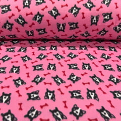 Soft Cães e Ossos Rosa 