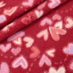 Soft Corações Fundo Vermelho