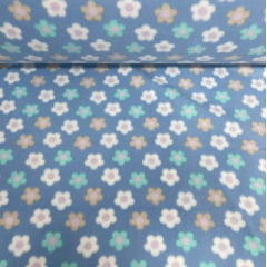 Soft Floral Alegre Fundo Azul