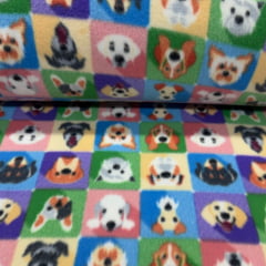 Soft Xadrez Colorido dos Dogs