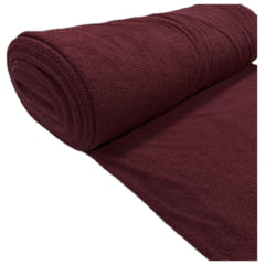 Tecido Pelúcia Mini Teddy Bordô