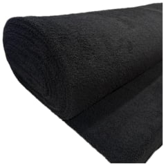 Tecido Pelúcia Mini Teddy Preto