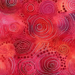 Tricoline Digital Aquerela Vermelha Tricoline Digital Aquerela Vermelha