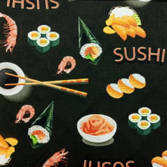 Tricoline Sushi Preto