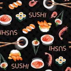 Tricoline Sushi Preto Tricoline Sushi Preto