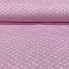 Tricoline Coroinha Rosa Bebê