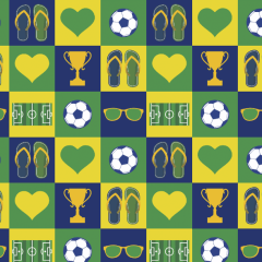  Tricoline Estampada Copa do Mundo