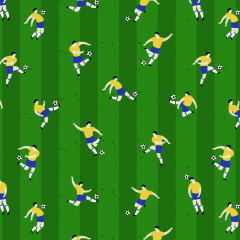  Tricoline Estampada Seleção Brasileira
