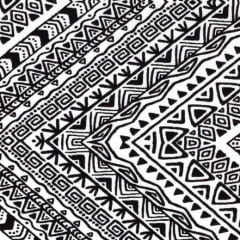 Tricoline Geometria Bela Preta