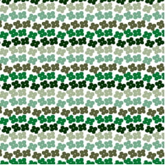 Tricoline Mini Flores Verdes
