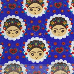 Tricoline Frida Kahlo Azul D