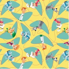 Tricoline Os Jetsons Fundo Amarelo Tricoline Os Jetsons Fundo Amarelo