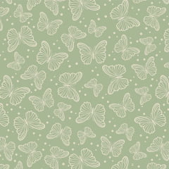 Tricoline Borboletas Conceito Verde
